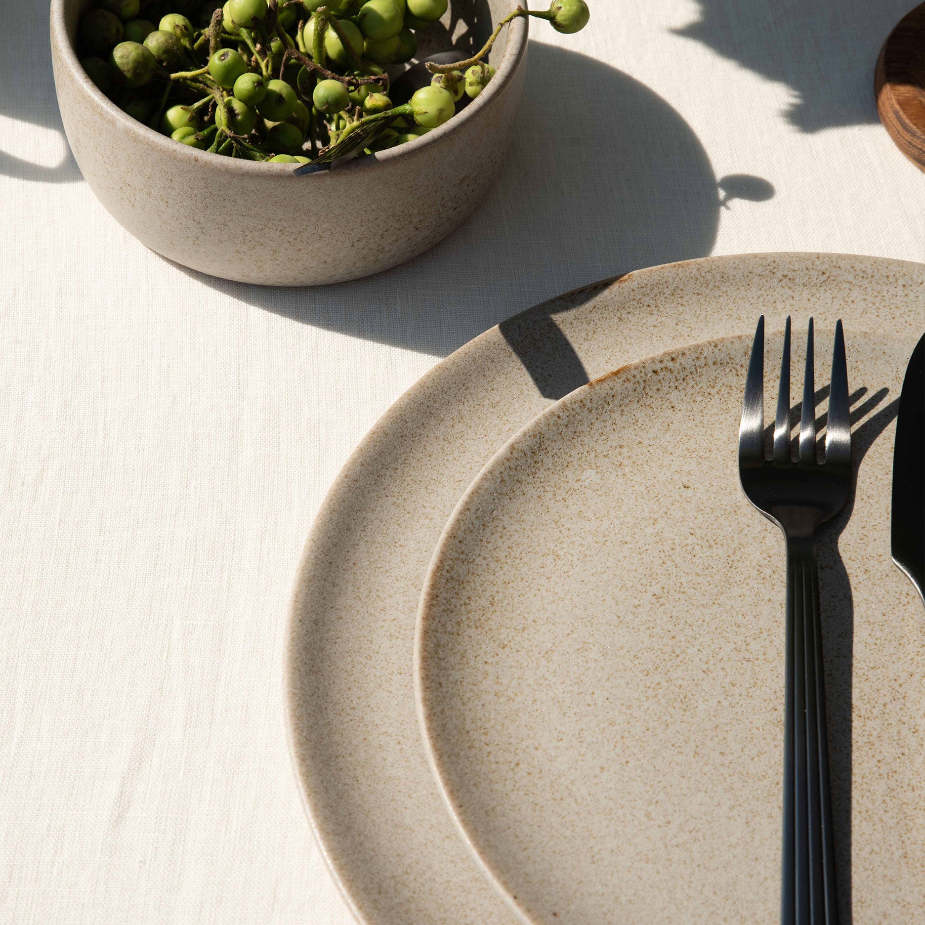 RAW frokosttallerken Ø23 cm sandy beige